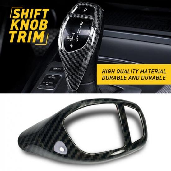 

Gear Shift Knob Cover Trim For BMW 2 1 3 4 5 6 Series X3 X5 X4 Carbon Fiber EOA