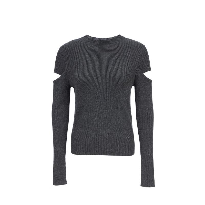 VEROMODA Women's Slim Fit Half-High Neck Knit Sweater