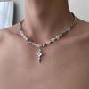 Starburst Double Layer Men's Necklace: Trendy, Light Luxury Hip Hop Style, Unisex Clavicle Chain