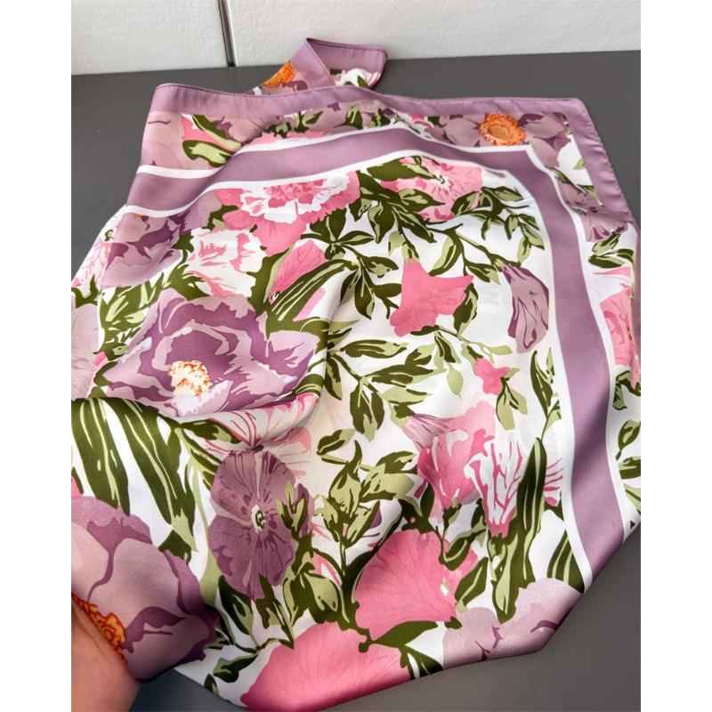 Korean Style Luxury Printed Large Square Scarf For Women