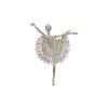 Fashionable Ballet Girl Brooch Feminine Charm Pin Cute Personality Suit Coat with Accessories