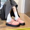 Womens Spring Closed Toe Slippers Suede Leather Clogs Sandals Retro Fashion Garden Mule Slides