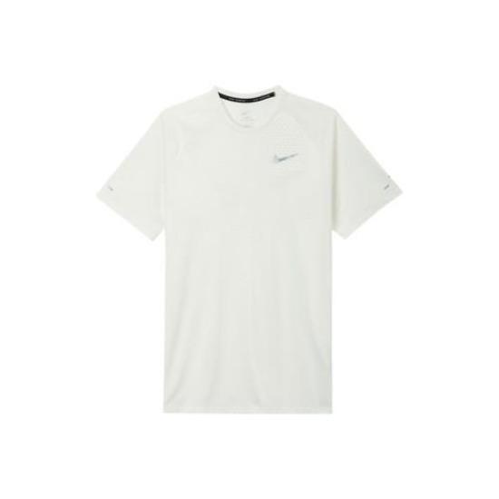 Nike Мужская белая дышащая быстросохнущая футболка с коротким рукавом EU XL белый