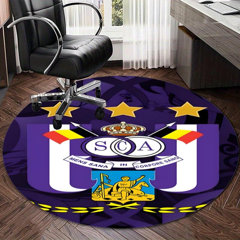 Personalized Anderlecht Round Chair Office Rug - Perfect for Mat, Office Chair & More - Ideal Gift for Birthdays and Holidays