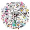 35pcs Cartoon Animal Stickers Playful Heart Animal Stickers DIY Stickers For  Laptop Luggage Scrapbook Diary Sticker Guitar