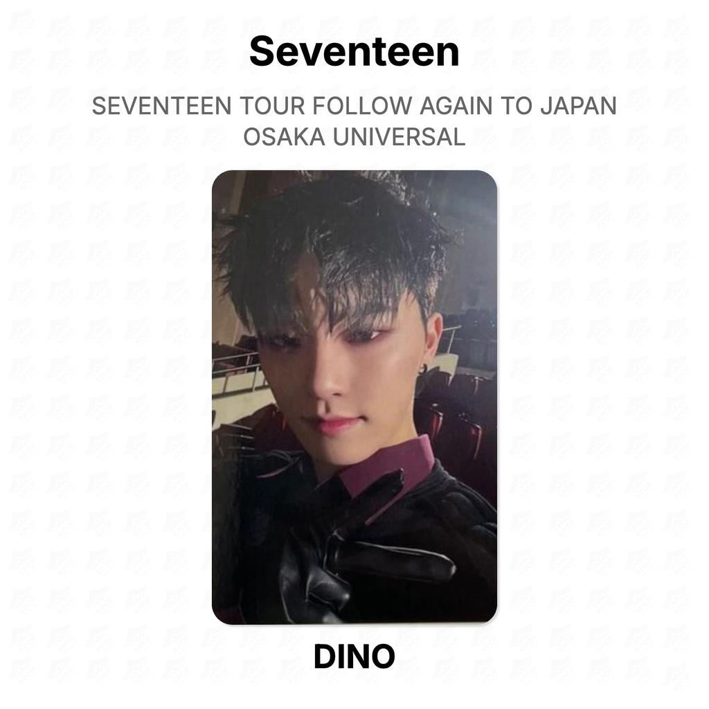 Seventeen TOUR FOLLOW AGAIN TO JAPAN OSAKA UNIVERSAL Official Photocard