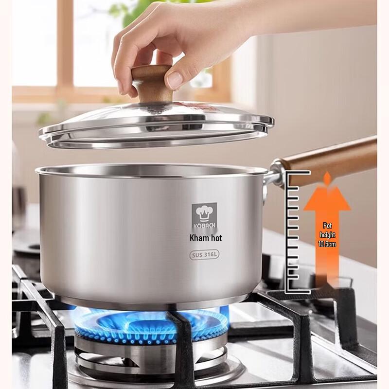 KOBACH 316L Stainless Steel 18cm Multi-Purpose Milk Pot