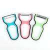 3pcs/set Peeler Stainless Steel Melon Planer, Non-Slip Handle Manual Kitchen Peeling Tool Color Random Kitchen Accessories