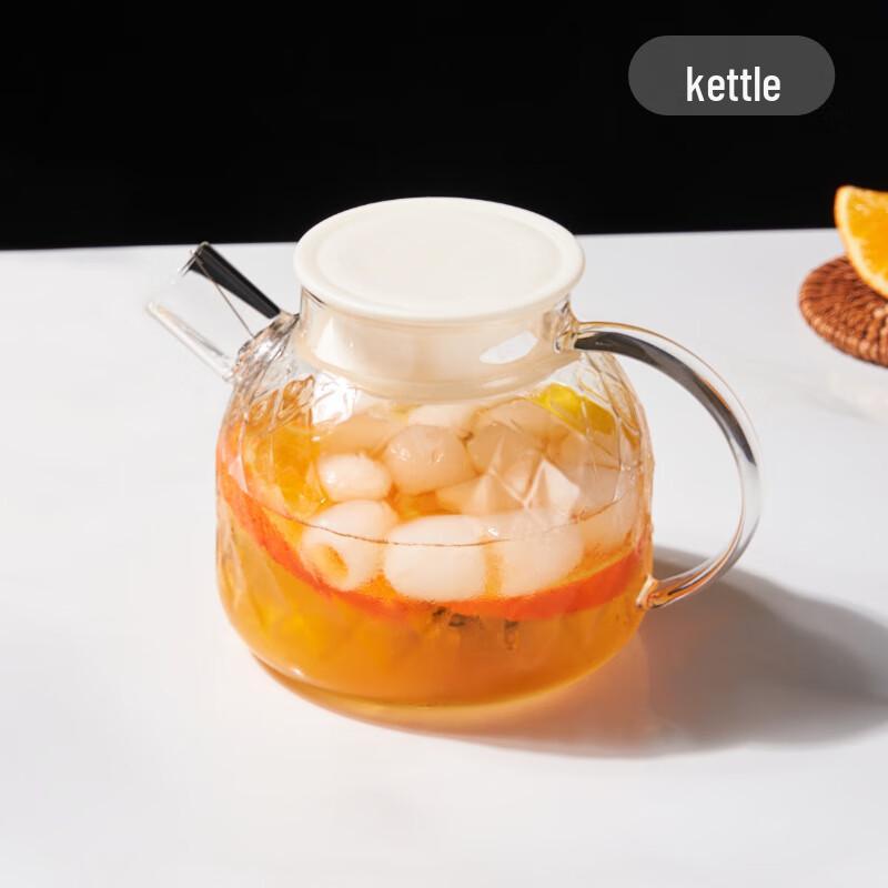 ZK Glass Flower Tea Pot with Filter