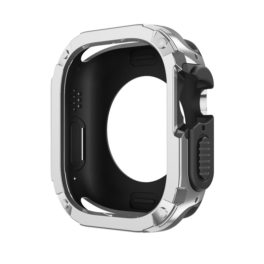 Silikonarmband+TPU-Hülle für Apple Watch Armband Ultra2 10 46mm 49mm 44mm 45mm Schutzhülle Armband für IWatch Serie 9 8 7 6 SE