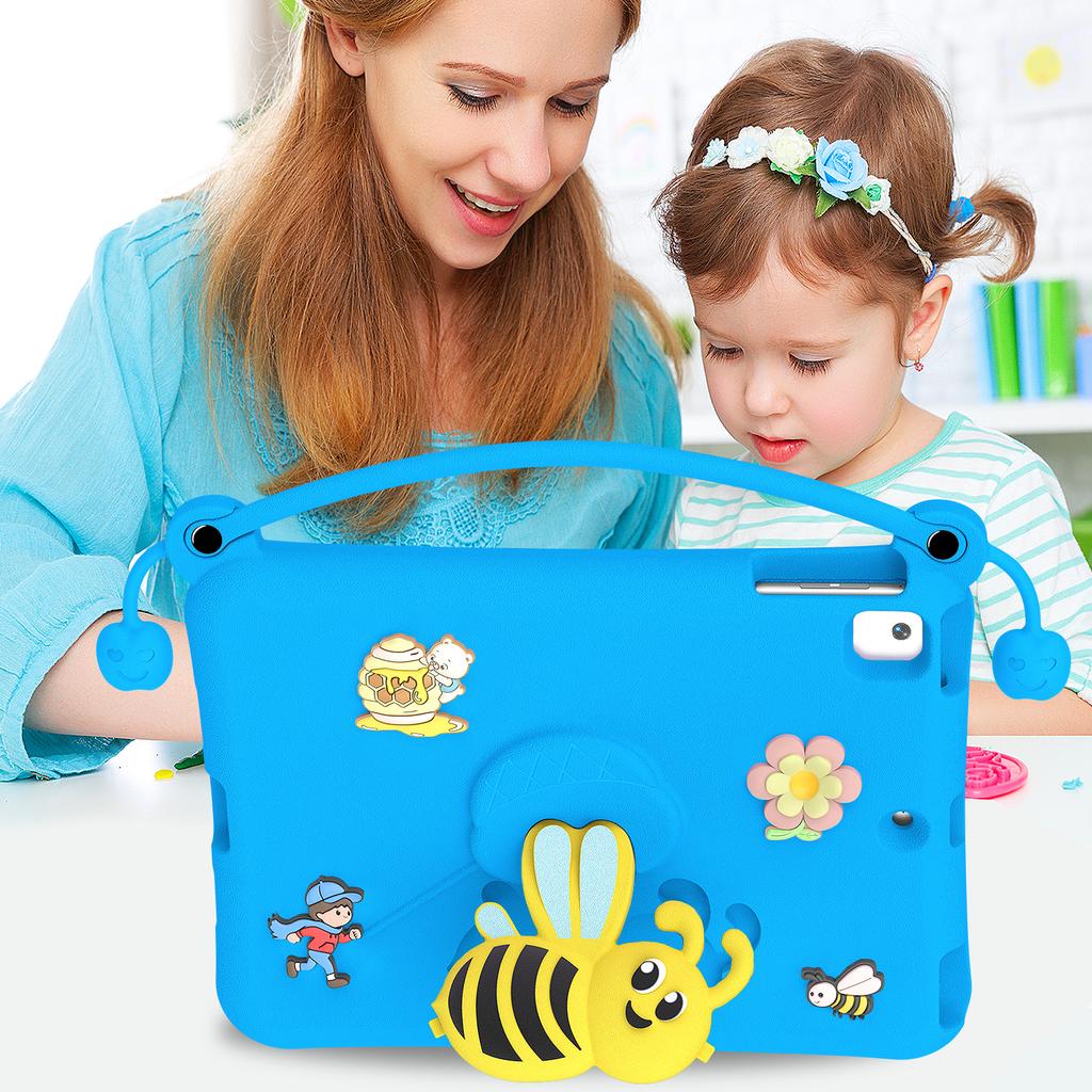 EVA Case For iPad 10.2 (2021) / (2020) / (2019) / Air 10.5 inch (2019) Bee Style Kickstand Tablet Cover with Carry Handle