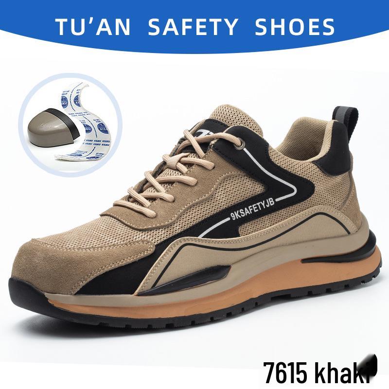 Breathable Lightweight Safety Shoes: Steel Toe, Anti-Smash, Puncture-Resistant, All-Season, Long-Standing Comfort
