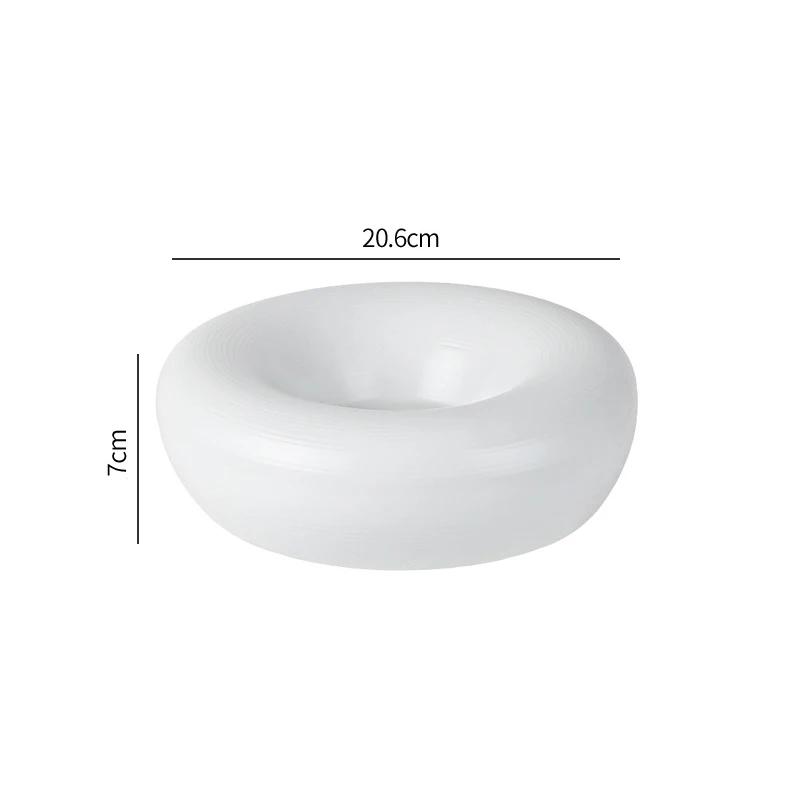 

Керамическая обеденная тарелка Ресторан Креативная толстая суповая тарелка Десертная тарелка Блюдо для закусок Тарелки для пасты Бытовая однотонная посуда