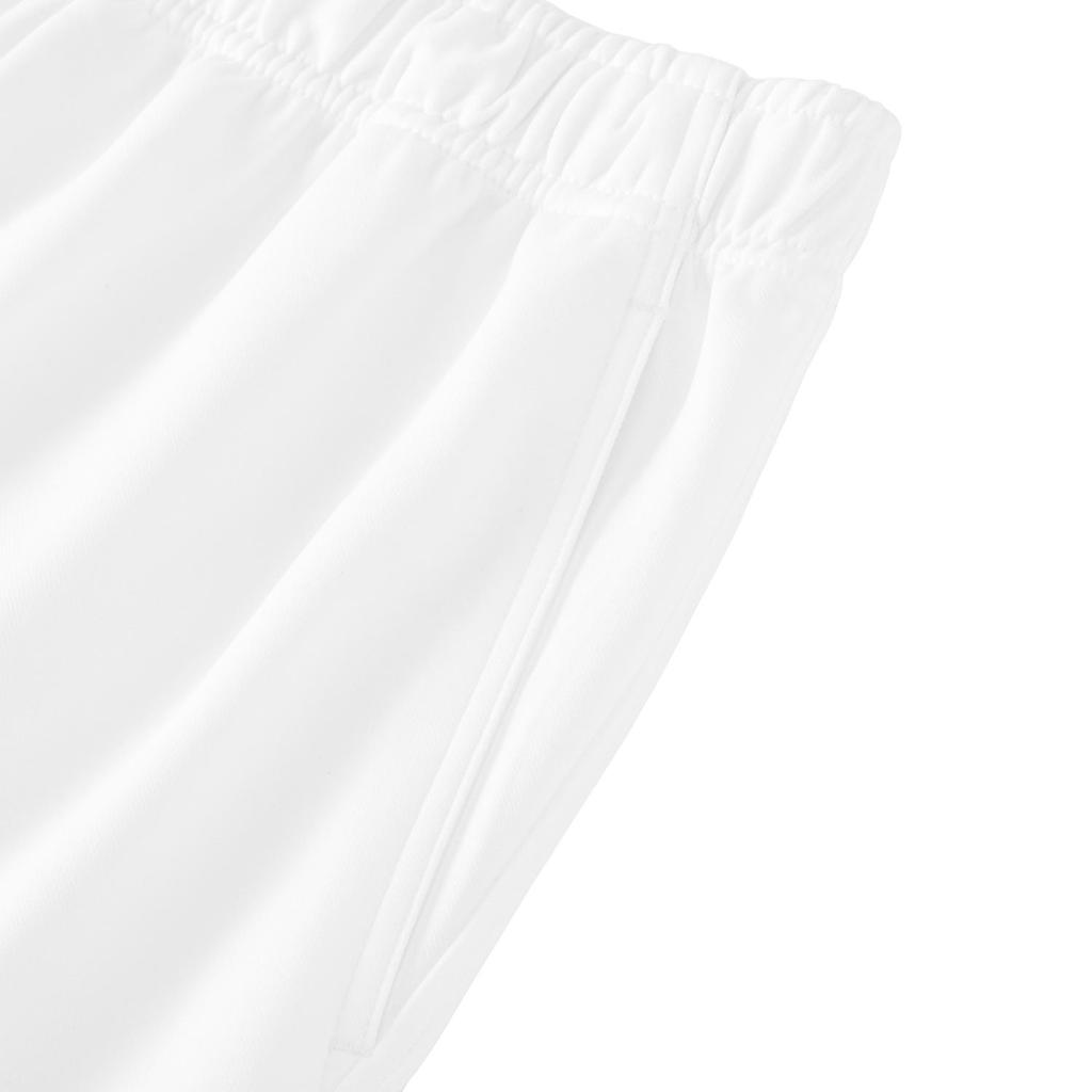 Li Ning Badminton Series Solid Color Mid Waist Straight Leg Competition Sports Shorts Men Shorts White AAPR379-7