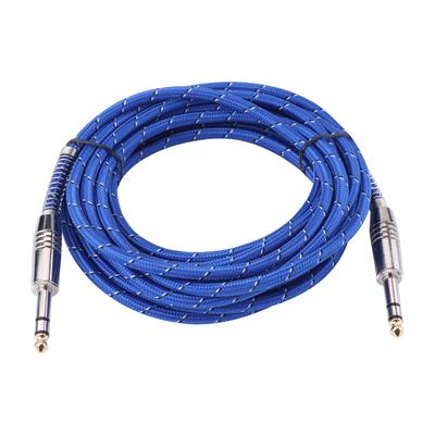 6.35mm Stereo Male To Male Audio Cable For Electric Guitar Mixer Stereo 5meters