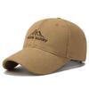 Four-Season Twill Cotton Embroidered Peak Baseball Cap, Fashionable Minimalist Peaked Cap, Outdoor Casual Sun Hat