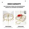 Rotating Jewelry Display Stand Detachable Acrylic Metal Organizers for Necklaces Bracelets Earrings 360 Degree Showcase