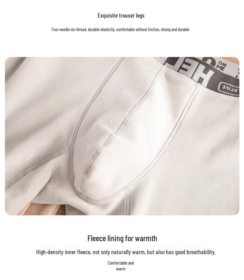 2025 Herren Trendige Fleecegefütterte Warme Baumwollhosen: Elastisch, Verdickt und Kältefest für Herbst und Winter