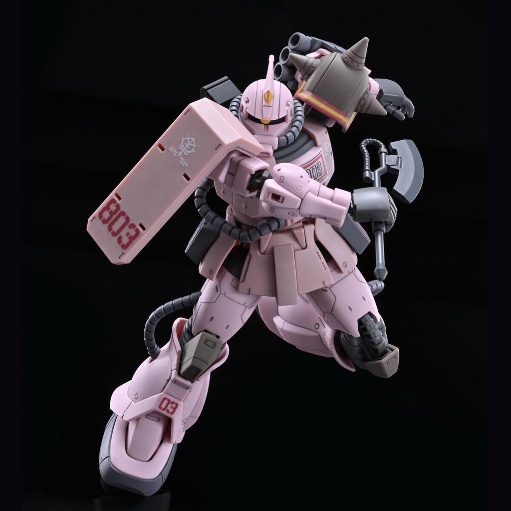 HG Zaku Desert Type Pink Panther Corps Plastic Model 1/144 Color-Coded
