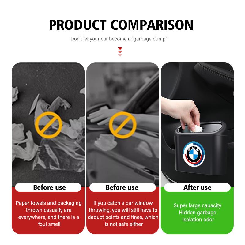 Car Door Side Trash Universal Garbage Dust Case Storage Box For BMW X3 X5 M5 M3 E46 E90 E60 F10 E39 F30 E36 G30 E87 E70 gzsh02