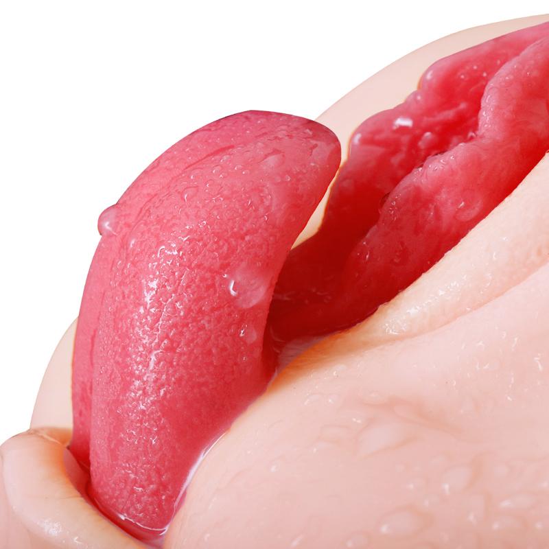 Men's Masturbator Inverted Model Oral Sex Big Ass Soft Tongue Vagina Real Skin Feel Sex Toy