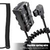 D-Tap To Dual-sided NP-F550 Dummy Battery + Type-C To DMW-DCC17 Dummy Battery Coiled Cable DC
