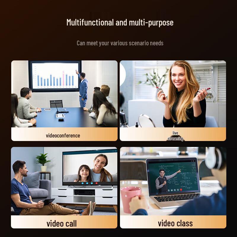 Aoni A30Pro 2K USB Webcam with Autofocus and Mic