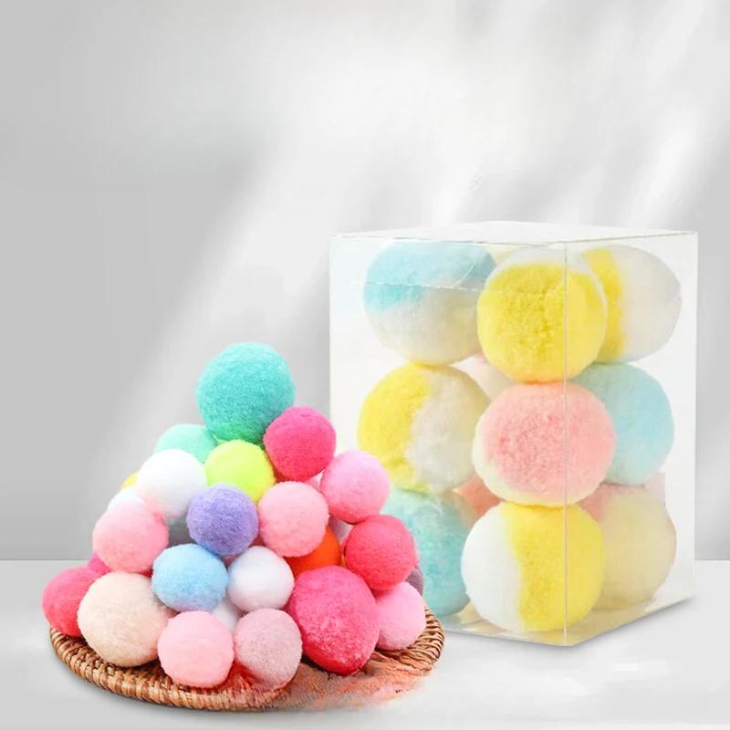 Silent Ball Cat Toy Self Hi Soothing Tool Plush Ball Household Cat Playing Stick Cat Toy Multi Specification Pet Cat Supplies