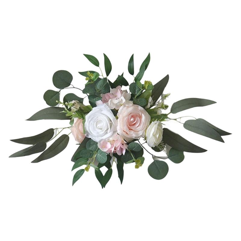 

Artificial Flower Swag Wedding Arch Decoration for Wedding Reception Backdrops Wedding Ceremony Sign Flower Decoration розовый
