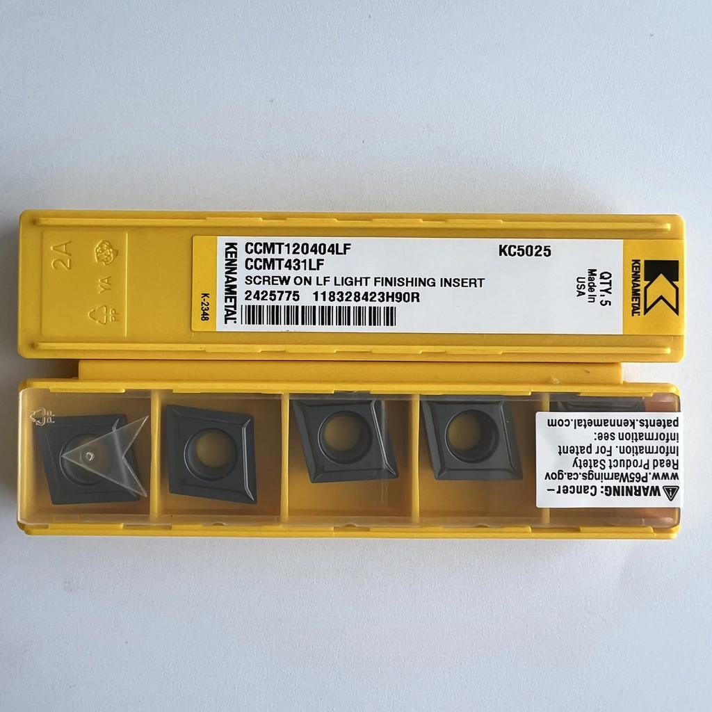 Original / CCMT120404LF KC5025  /  Industrial Indexable Carbide Inserts 10 Pcs