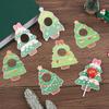 30pcs Christmas Tree Lollipop Cards Multi Type Tree Candy Holder For Navidad Party Sweets Packagings Supplies Kids DIY Gifts