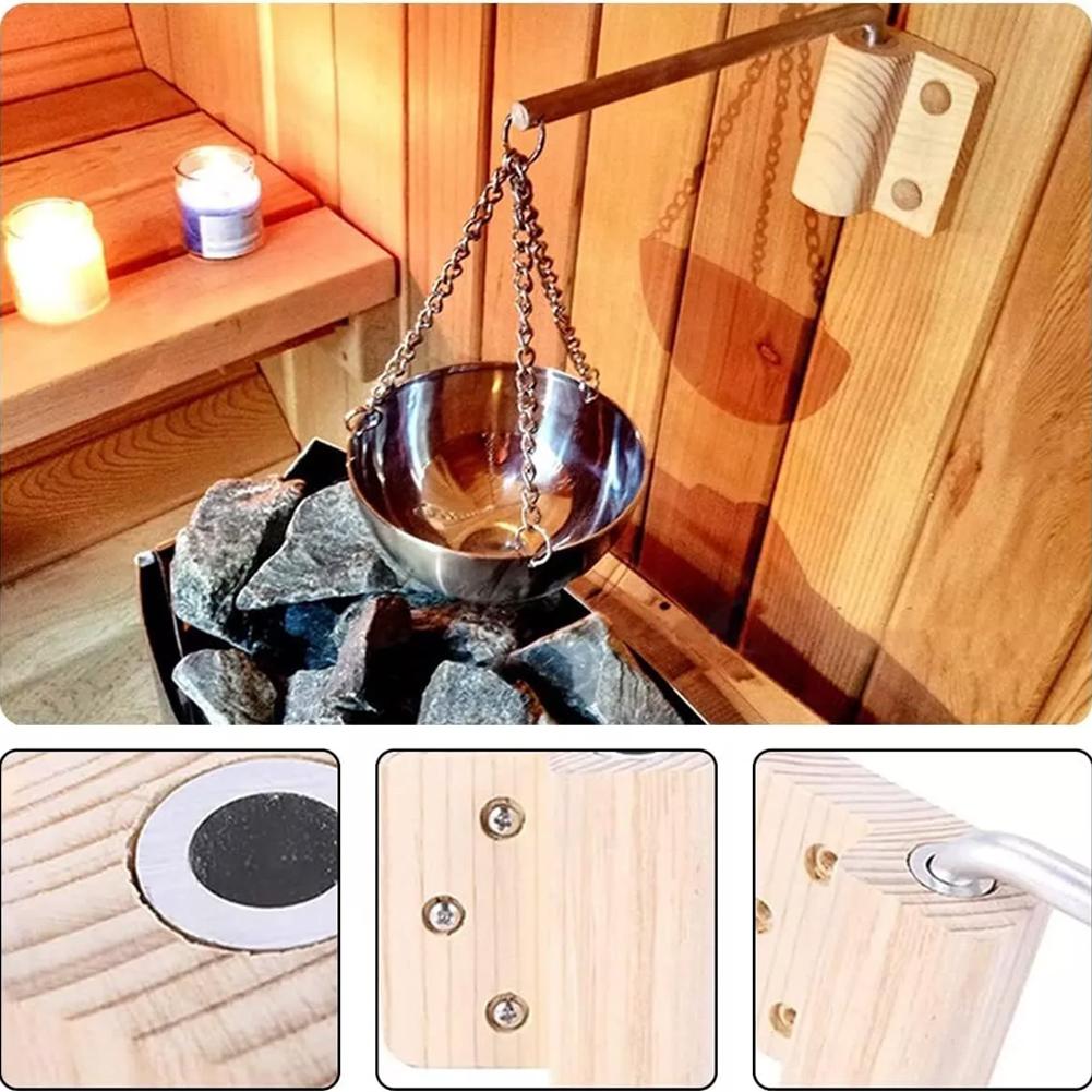 Relaxation Environment 12 Cm Heatable Aroma Bowl Elegant Sauna Decoration Natural Aroma Evaporation Room Temperature Activation