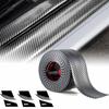 Car Stickers Doorsill Bumper Threshold Step Carbon Fiber Protector Guard Strip Sticker Anti Scratch Strips Film Universal