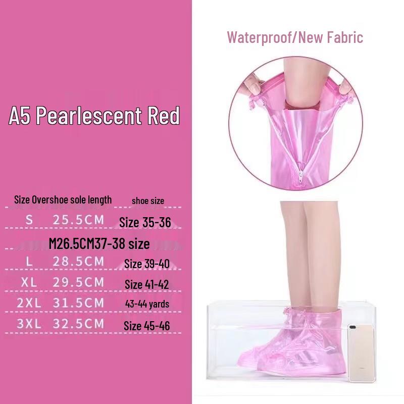 Liyu Portable Zipper Waterproof Shoe Covers