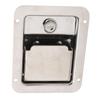 Tool Box Latch Stainless Steel 5.5x4.3in Flush Mount RV Toolbox Handle Lock with Keys Gasket for Caravan Truck RV