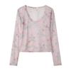 Ggpx New York Sheer Flower Blouse Gq8sh039f