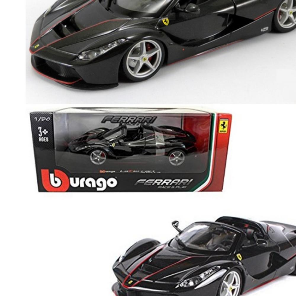 brago 1:24 Ferrari LaFerrari Aperta Svart - 70-årsjubileum Diecast