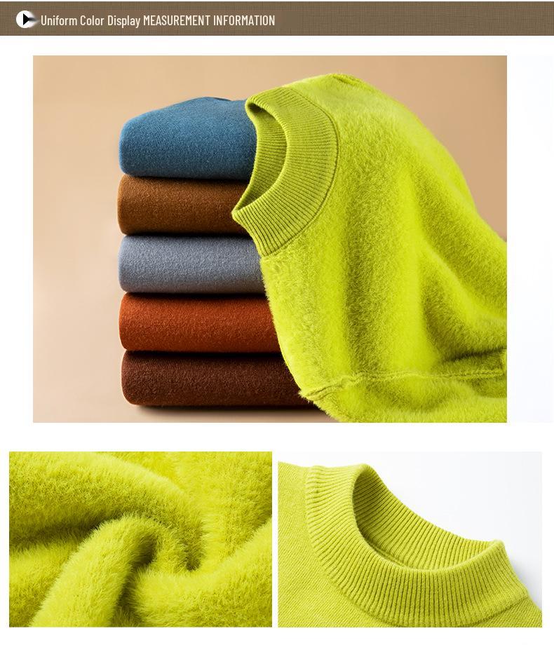 Men's Luxe Wool Half-High Collar Sweater 2024 - Autumn/Winter Collection