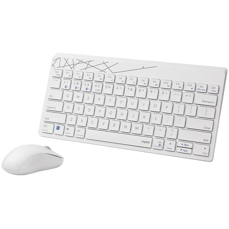 Rapoo 8000GT Wireless Bluetooth Keyboard Mouse Combo