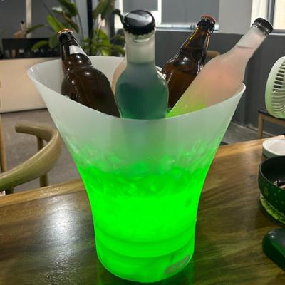Haut-parleur BT portable 7L Seau à glace avec lumière d'ambiance pour ordinateur de bureau