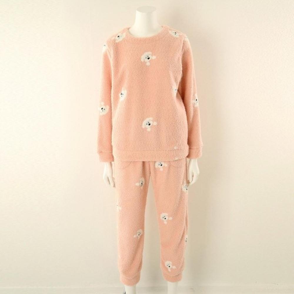 Venus Warm Cozy Microfiber Women Top Bottom Set Vep387fs Pink/100