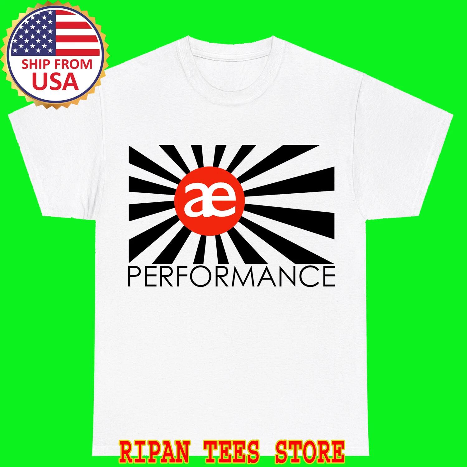 AE Racing Performance White T-Shirt Tee Top Unisex M