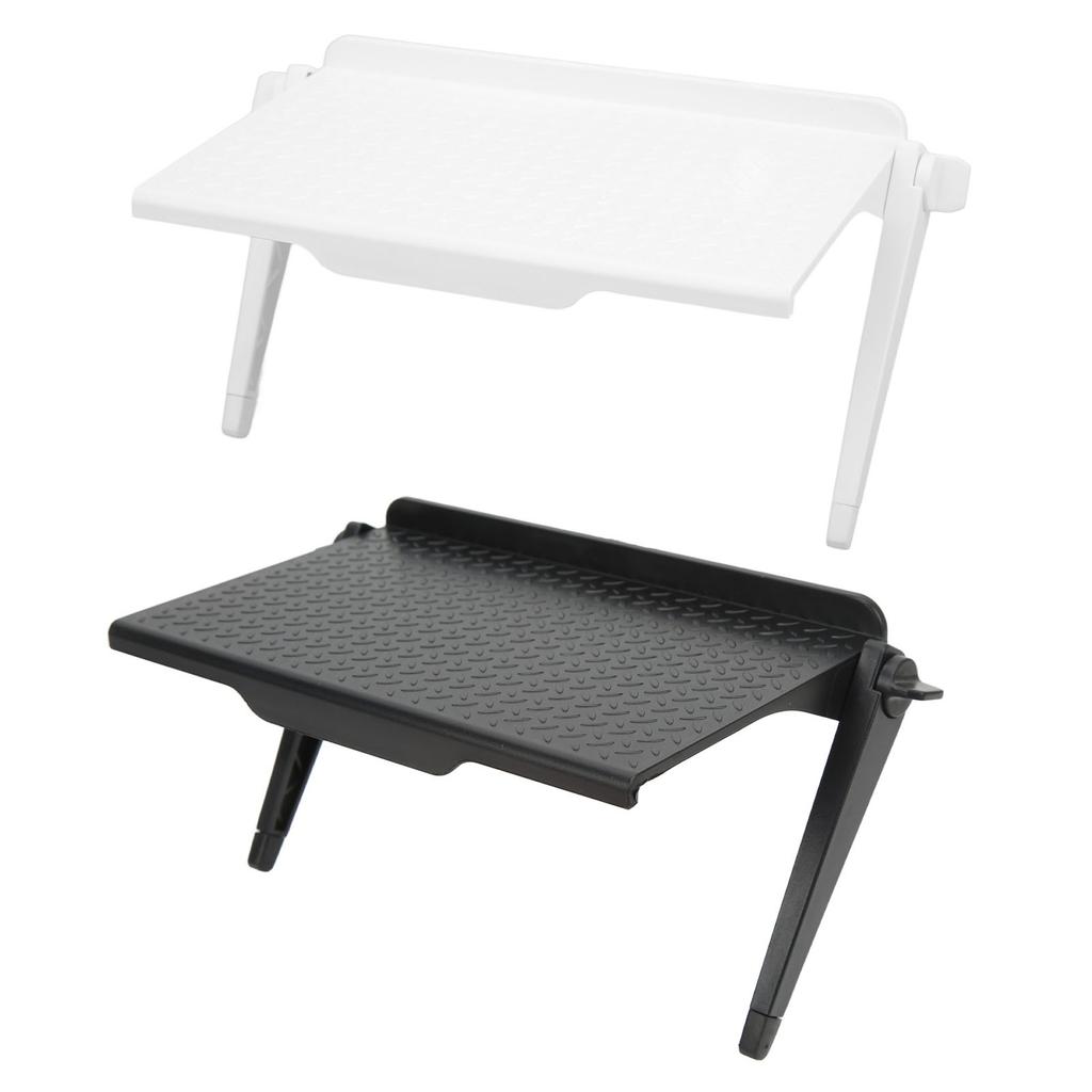 ABS Monitor Rack Silicone Pads Scratch Proof Adjustable Legs Sturdy ABS Screen Storage Shelf for Scr