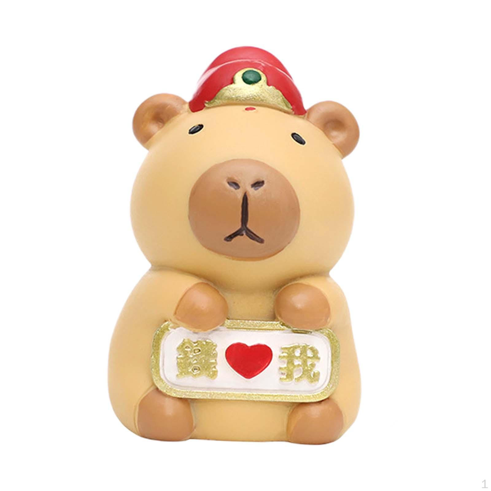 

Мини-фигурка капибары, фигурка капибары, статуэтка из смолы, коллекционная милая статуэтка Style D