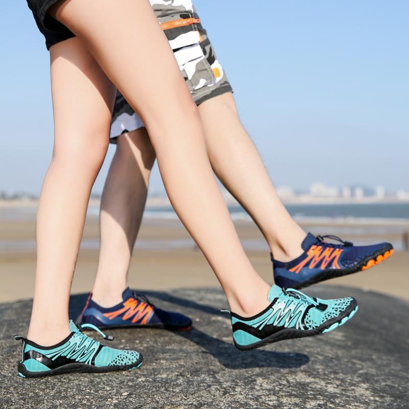 Unisex Atmungsaktive Barfuß-Aquaschuhe Herren Damen Schnelltrocknende Watschuhe Leichte Surfschuhe Tauchen Wassersportschuhe Wandersneaker