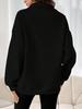 2025 Euro-American Cross-border Half-zip Long-sleeve Loose One-piece Hoodie for Autumn/Winter
