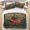 Medieval Gothic Fantasy Dragon bedding, duvet cover, pillowcase, home decoration, birthday gift (1 * duvet cover+2 * pillowcase, coreless)
