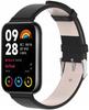 Leather Strap Bracelet Band For Xiaomi Mi Band 8 Pro - Black