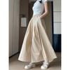 Spring Summer A Line High Waist Pants Skirt Women Trend Fashion Japanese Culottes Casual Loose Ice Silk Wide Leg Pant