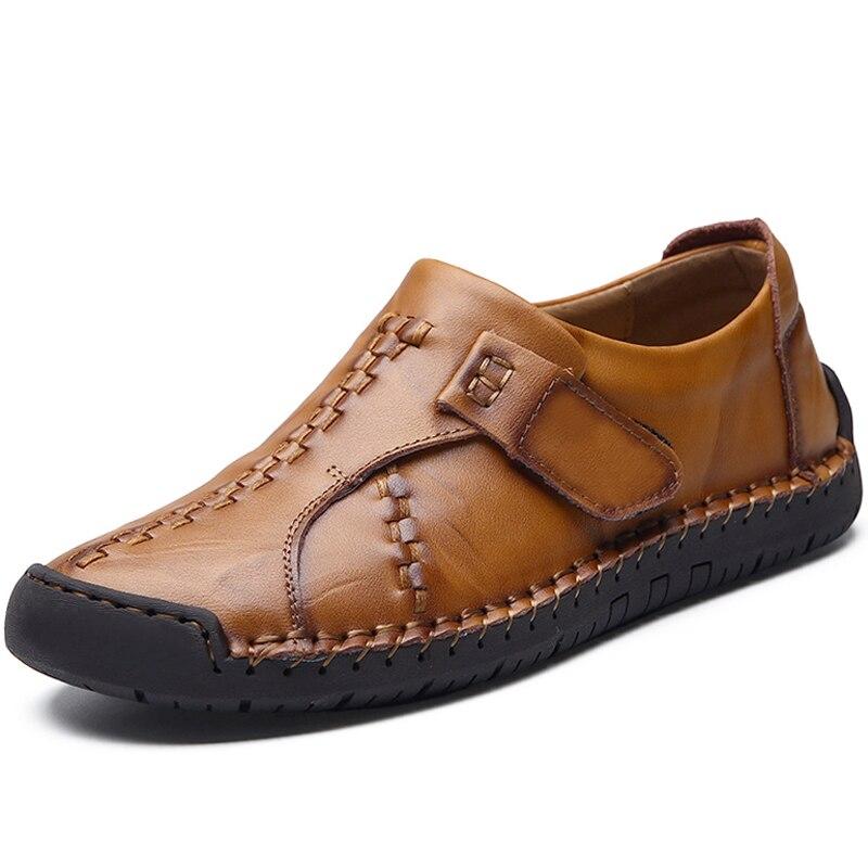 High Quality Brand Men Shoes Leather Loafers Shoes Breathable Spring Autumn Casual Shoes Outdoor Non Slip Men Sneakers